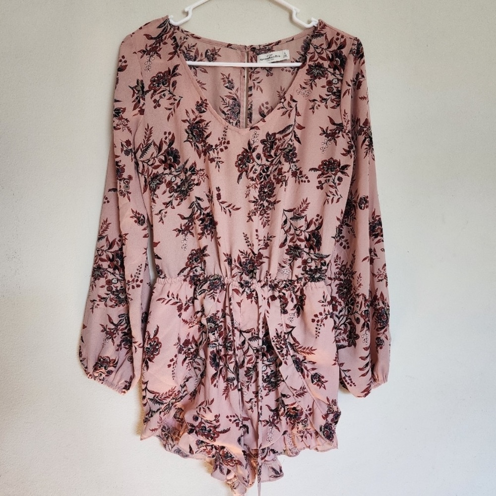 Abercrombie Pink Floral Romper